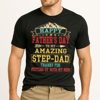 Happy Father's Day Step-Dad for Dad Daddy Step-father Cooling Performance Crew T-Shirt