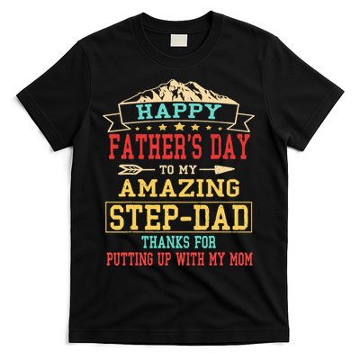 Happy Father's Day Step-Dad for Dad Daddy Step-father T-Shirt