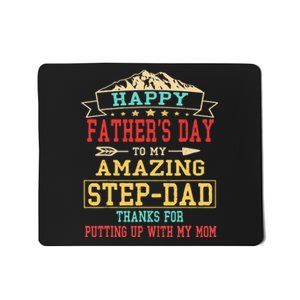 Happy Father's Day Step-Dad for Dad Daddy Step-father Mousepad