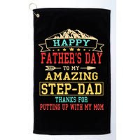 Happy Father's Day Step-Dad for Dad Daddy Step-father Golf Towel