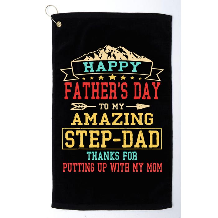 Happy Father's Day Step-Dad for Dad Daddy Step-father Golf Towel