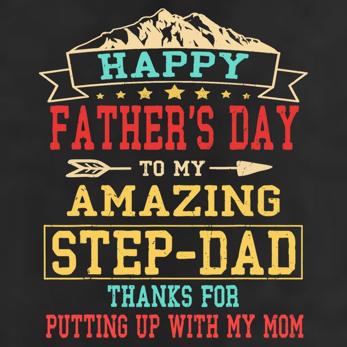 Happy Father's Day Step-Dad for Dad Daddy Step-father Golf Towel