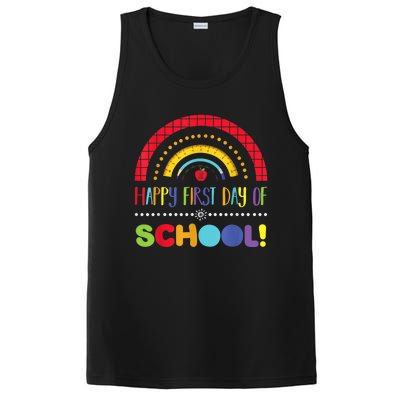 Happy First Day Of School Welcome Back To School Boy Girl PosiCharge Competitor Tank