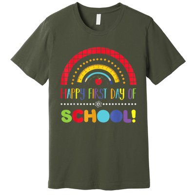 Happy First Day Of School Welcome Back To School Boy Girl Premium T-Shirt