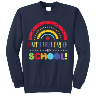 Happy First Day Of School Welcome Back To School Boy Girl Sweatshirt