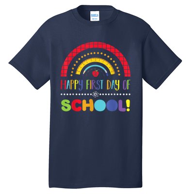 Happy First Day Of School Welcome Back To School Boy Girl Tall T-Shirt