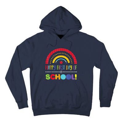 Happy First Day Of School Welcome Back To School Boy Girl Tall Hoodie