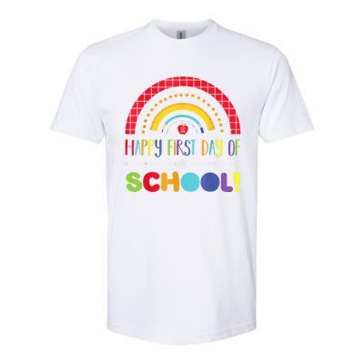 Happy First Day Of School Welcome Back To School Boy Girl Softstyle CVC T-Shirt