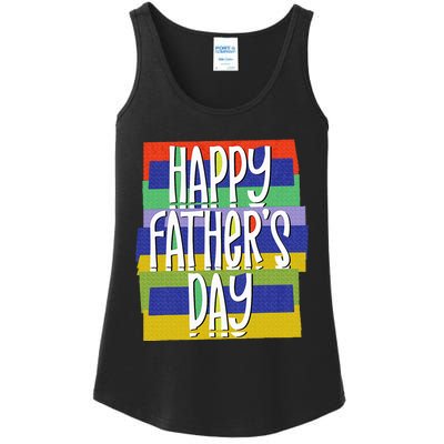 Happy FatherS Day Daddy For Dad Son Daughter Ladies Essential Tank