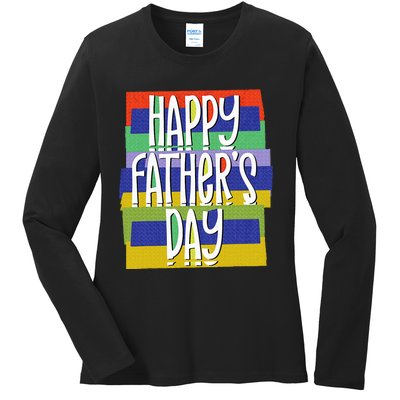 Happy FatherS Day Daddy For Dad Son Daughter Ladies Long Sleeve Shirt