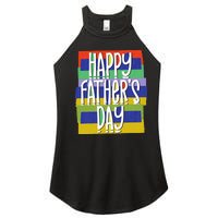 Happy FatherS Day Daddy For Dad Son Daughter Women's Perfect Tri Rocker Tank