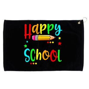 Happy First Day Of School Teacher Back To School Boy Girl Grommeted Golf Towel