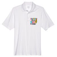 Happy First Day Of School Teacher Pencil Men's Origin Performance Pique Polo