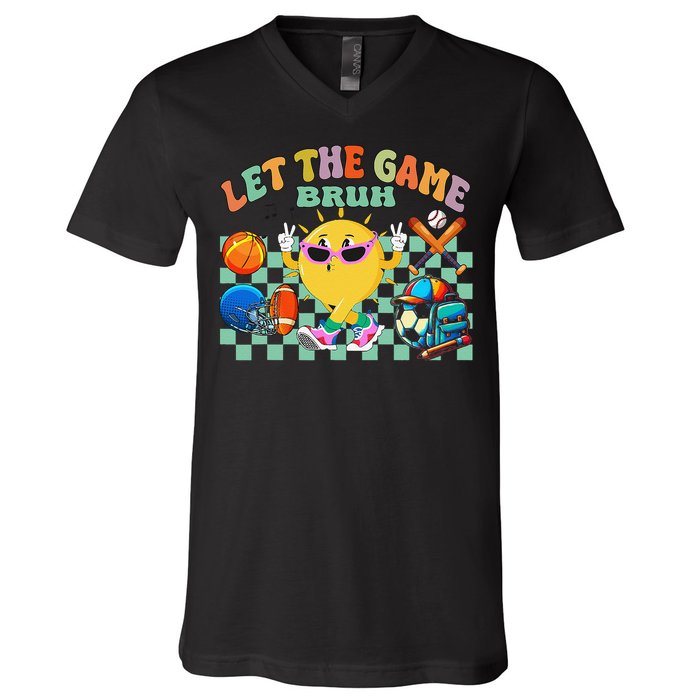 Happy Field Day 2025 Bruh Let The Games Begin Field Trip V-Neck T-Shirt