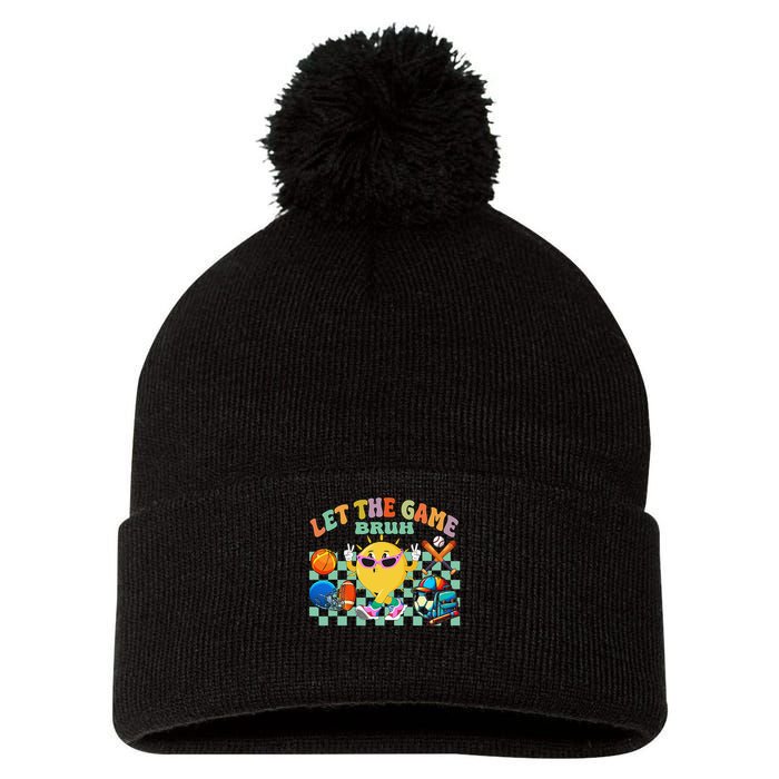 Happy Field Day 2025 Bruh Let The Games Begin Field Trip Pom Pom 12in Knit Beanie