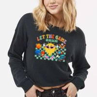 Happy Field Day 2025 Bruh Let The Games Begin Field Trip Cropped Pullover Crew