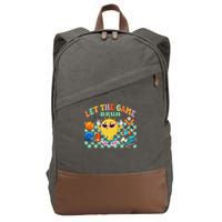 Happy Field Day 2025 Bruh Let The Games Begin Field Trip Cotton Canvas Backpack