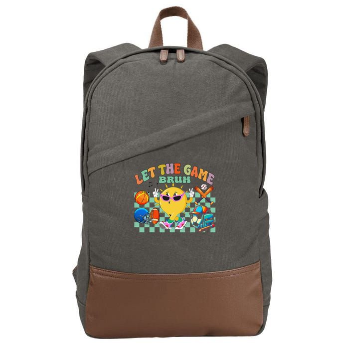 Happy Field Day 2025 Bruh Let The Games Begin Field Trip Cotton Canvas Backpack