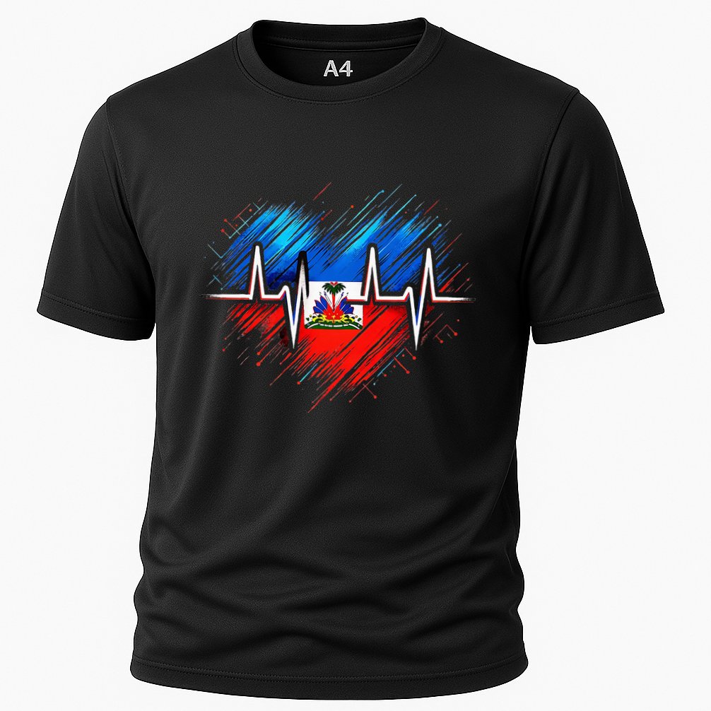 Haitian Flag Day Love Haiti Haitian Haitian Roots Haiti Flag Cooling Performance Crew T-Shirt