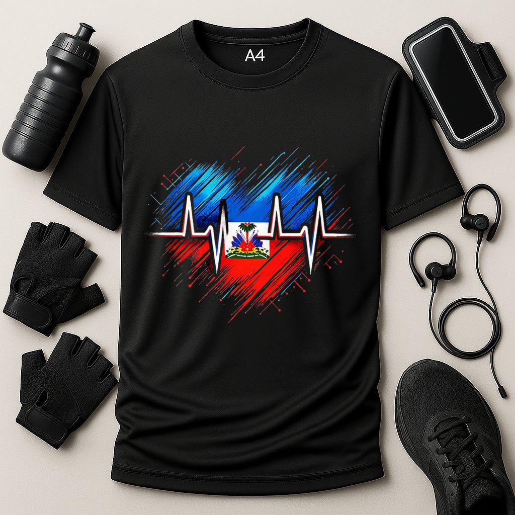 Haitian Flag Day Love Haiti Haitian Haitian Roots Haiti Flag Cooling Performance Crew T-Shirt