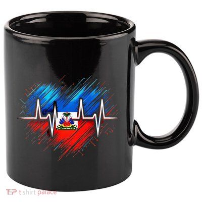 Haitian Flag Day Love Haiti Haitian Haitian Roots Haiti Flag 11oz C Handle Ceramic Mug