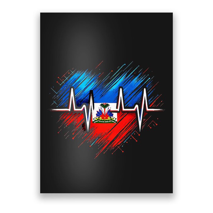 Haitian Flag Day Love Haiti Haitian Haitian Roots Haiti Flag Poster