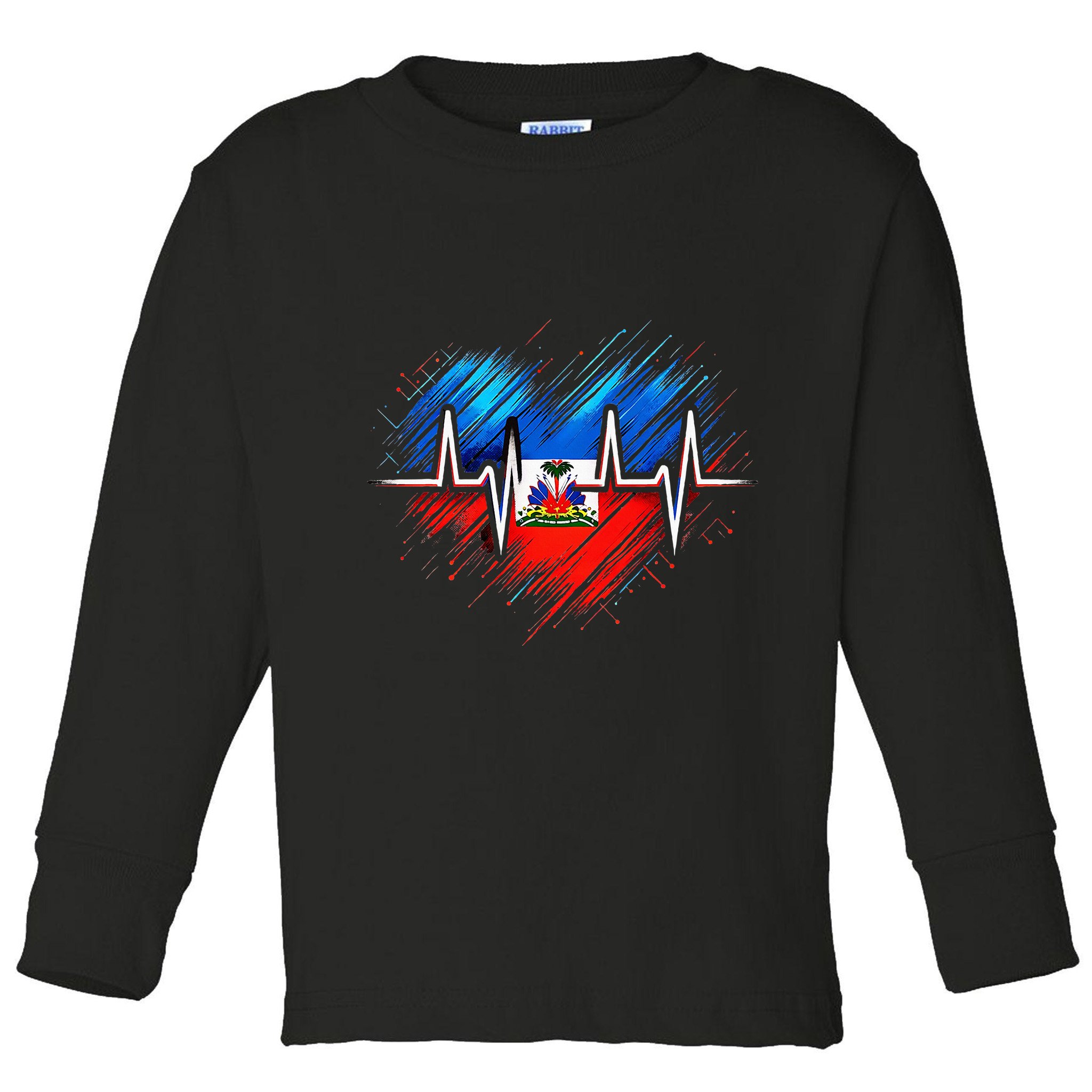 Haitian Flag Day Love Haiti Haitian Haitian Roots Haiti Flag Toddler Long Sleeve Shirt