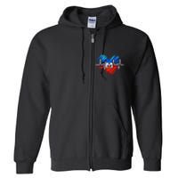 Haitian Flag Day Love Haiti Haitian Haitian Roots Haiti Flag Full Zip Hoodie