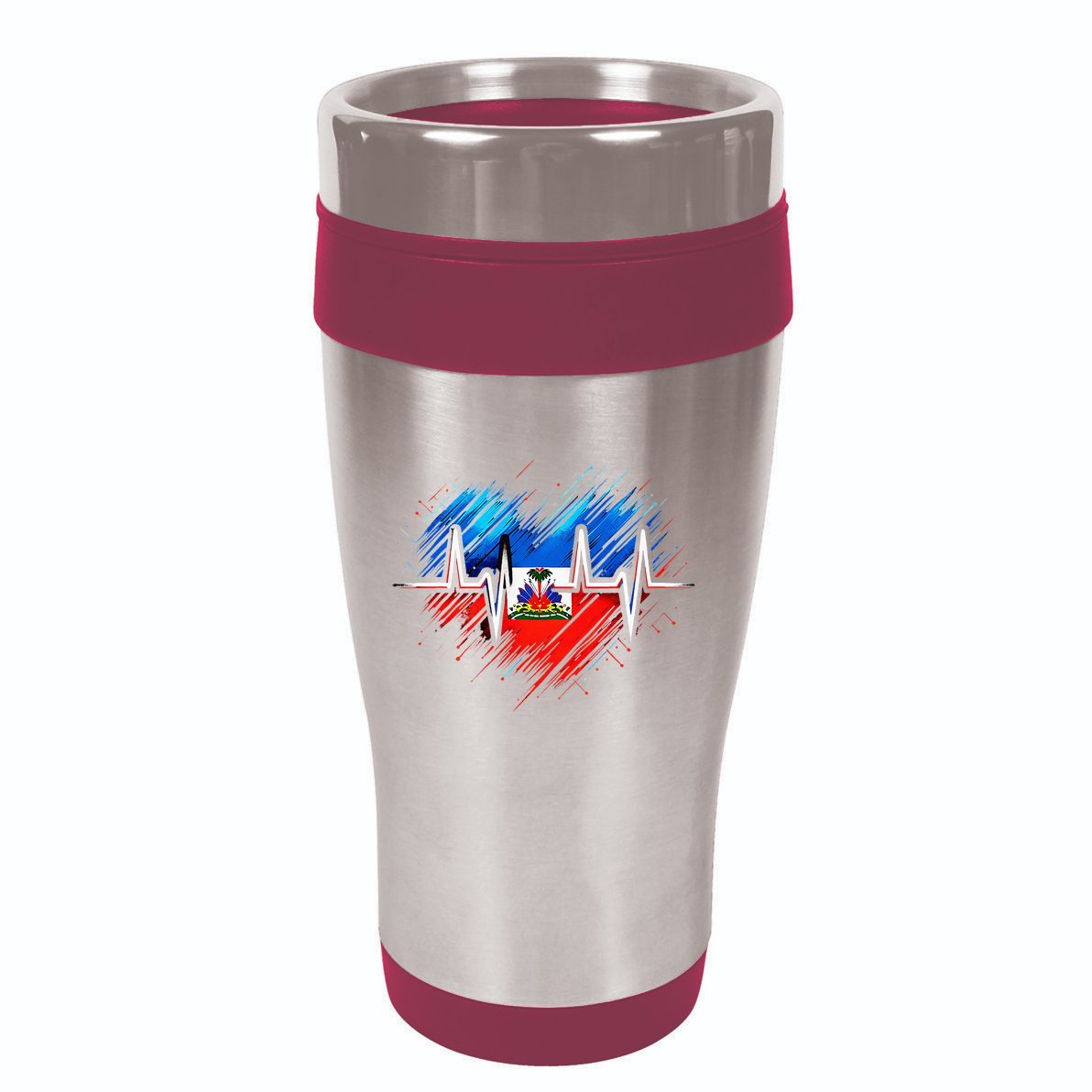 Haitian Flag Day Love Haiti Haitian Haitian Roots Haiti Flag 16oz Travel Tumbler