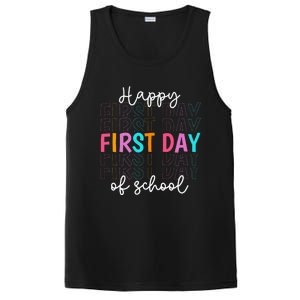 Happy First Day Of School Teachers  Student PosiCharge Competitor Tank