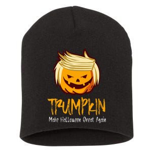 Halloween Funny Donald Trump Costume Idea Short Acrylic Beanie