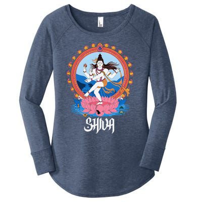 Hindus For Diwali Festival Hinduism Gods Lord Shiva Women's Perfect Tri Tunic Long Sleeve Shirt