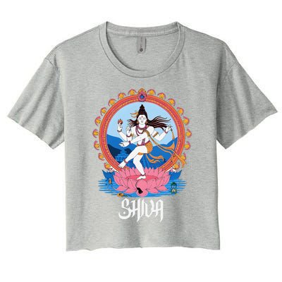 Hindus For Diwali Festival Hinduism Gods Lord Shiva Women's Crop Top Tee