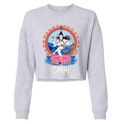 Hindus For Diwali Festival Hinduism Gods Lord Shiva Cropped Pullover Crew