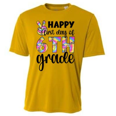 Happy First Day Of Sixth Grade Back To School 6Th Grade Cool Gift Cooling Performance Crew T-Shirt