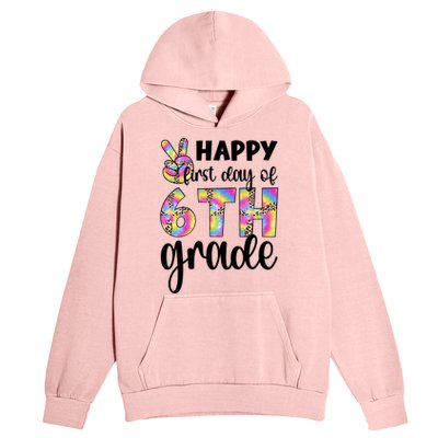 Happy First Day Of Sixth Grade Back To School 6Th Grade Cool Gift Urban Pullover Hoodie