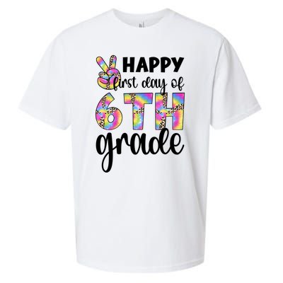 Happy First Day Of Sixth Grade Back To School 6Th Grade Cool Gift Sueded Cloud Jersey T-Shirt