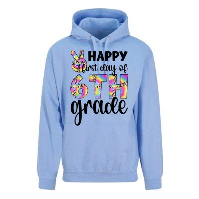 Happy First Day Of Sixth Grade Back To School 6Th Grade Cool Gift Unisex Surf Hoodie