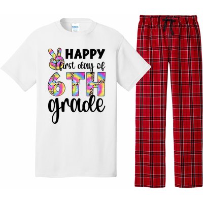 Happy First Day Of Sixth Grade Back To School 6Th Grade Cool Gift Pajama Set