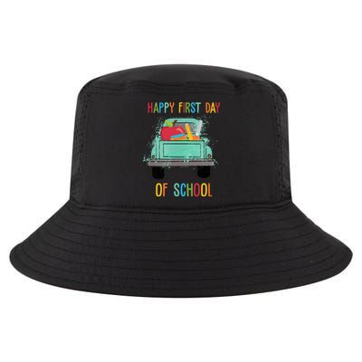 Happy First Day Of School Learning Truck Cool Comfort Performance Bucket Hat