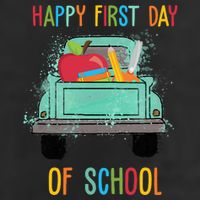 Happy First Day Of School Learning Truck Cool Comfort Performance Bucket Hat