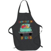 Happy First Day Of School Learning Truck Apron