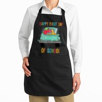 Happy First Day Of School Learning Truck Apron