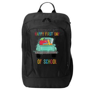 Happy First Day Of School Learning Truck City Backpack