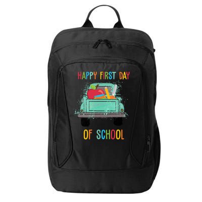 Happy First Day Of School Learning Truck City Backpack