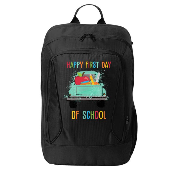 Happy First Day Of School Learning Truck City Backpack