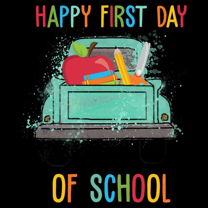 Happy First Day Of School Learning Truck Backpack