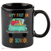 Happy First Day Of School Learning Truck 11oz C Handle Ceramic Mug