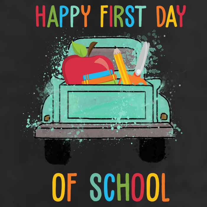 Happy First Day Of School Learning Truck Beanie