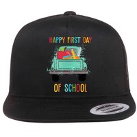 Happy First Day Of School Learning Truck Flatbill Hat